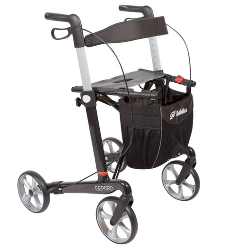 [31-05018] Rollator Carbon GEPARD, Sitzhöhe 55 cm, schwarz – Mobilex
